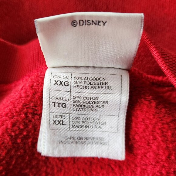Vintage The Disney Store Adult XXL Sweatshirt Mickey Mouse 1928 Red Graphic - Picture 11 of 14